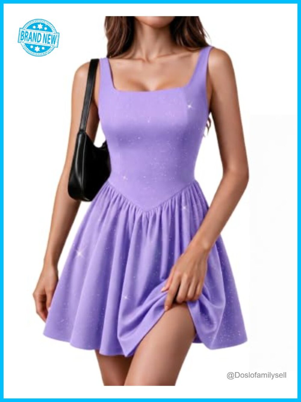 Sparkly A-Line Mini Prom Cocktail Dress with Pockets